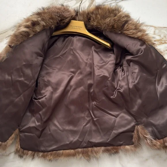 Luxurious Brown Fur Jacket - **REAL FUR** - Picture 6 of 14